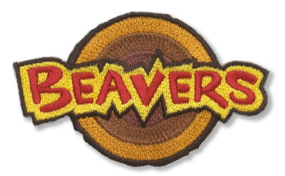 beaver logo fun badge